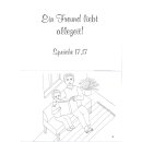 Ansicht Papa mit Kind und Vers aus Sprüche 17 17