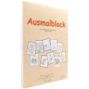 Ausmalblock mit 10 Motiven zum ausmalen