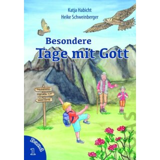 Familie wandert in den Bergen
