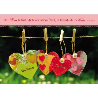 Postkarte von Herzen