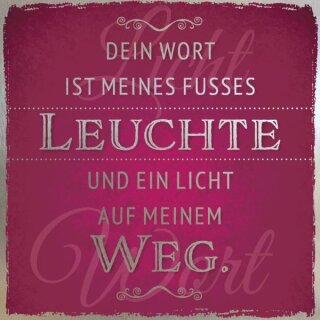 Metalltafel Ein Licht auf meinem Weg