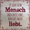 Metalltafel Gott liebt dich